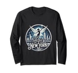 Fairytale of New York Emblem with Enchanted Fairy Long Sleeve T-Shirt