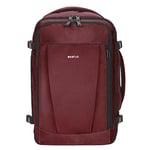 ECOHUB Bagages Cabine 40x20x25 Sac a Dos Voyage Ryanair sous Siège 13 Poches Sac a Dos Cabine Avion Valise Cabine Femme Homme Petite Sac Cabine Recyclable Pet Ecologique 20L Loisir，Brevetée（Rouge）