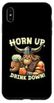 Coque pour iPhone XS Max Bière Horn Up Drink Down Viking Beer Buvant de la bière Funny Warrior