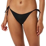 Calvin Klein Women Self-Tie Bikini Bottoms Sport, Black (Pvh Black), M