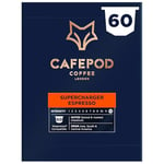 CafePod Coffee Pods Nespresso Compatible Supercharger Espresso 60 Aluminium Capsules