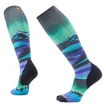 Smartwool Women's Ski Targeted Cushion Compression Print Otc Socks Black, 42-45