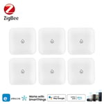 EWeLink Zigbee-Capteur de fuite d'eau,maison intelligente,alarme d'intrusion d'eau en temps réel,dispositif de protection de sécurité,capteur de fuite d'inondation - Type 6pcs