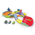 VTech - Tut Tut Bolides, Mon Premier Circuit Télécommandé avec Voiture RC Simon Super Champion et Voiture Léo Bolide Turbo, 11 Zones Magiques, Cadeau Enfant de 1 An à 5 Ans - Contenu en Français