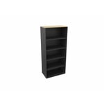 Etagère de bureau H 180 cm Métis Blanc perle, aluminium ou anthracite RANGEMENT PRO : armoire sans porte A/H180 DL100xP47/coloris anthracite/ft hêtre