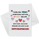 Romantic Valentines Day Card, Valentines Day Card For Him Her, Best Friend Card