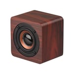 SATIOK Wooden Mini Wireless Bluetooth Speaker, 3W Small Subwoofer Portable Audio with Extra Bass, with 1200mAh Rechargeable Battery 6-Hour Playtime, for Home Outdoors Travel