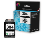 Cartouche compatible HP 304 BK noir sans niveau d'encre - 123CONSOMMABLES