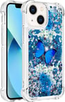 Trolsk Liquid Glitter Case - Butterfly (iPhone 13) - mobilskal