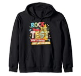 Rock The Test Day Exam Teacher Funny Testing School Student Zip Hoodie