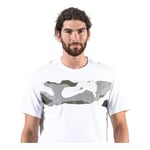 Nike Men Dry Camo Block T-Shirt - White/Black, Small