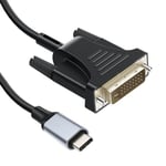 USB-C to DVI Cable - 4K@30Hz Thunderbolt to DVI Cable,USB Type-C to DVI Female, Support 2017-2020 MacBook Pro, Surface Book 2, Dell XPS 13, Galaxy S10 (1.8M)