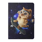 Tedtik for Huawei MatePad T10 / T10s 2020 Case,PU Leather Slim Lightweight Protective Hard Cover - Cat