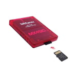 Bitfunx-Lecteur De Carte De Jeu Pour Consoles Sony Playstation 2,Adaptateur Pour Sd,Mircosd,Mx4sio Sio2sd - Type Tf-Micro Sd Red