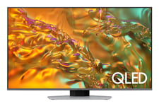 Samsung Qe75q80dat - 75" Diagonal Klass Q80d Series Led-Bakgrundsbelyst Lcd-Tv - Qled - Smart Tv - Tizen Os - 4K Uhd (2160P) 3840 X 2160 - Hdr - Quantum Dot - Silvereklips