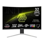 MSI 31.5" MAG 325CQRXF E2 WQHD 240Hz Rapid VA Curved Gaming Monitor