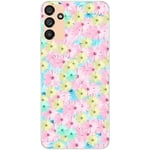 Coque pour Galaxy A23 fleur fluo