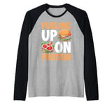 Fueling Up on Protein Weight Lifting Raglan Baseball Tee