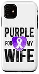 iPhone 11 Alzheimer's Dementia Awareness Support Wife Vintage Purple Case