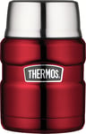 Thermos Stainless King Red Food Flask - 470ml