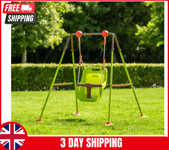 Baby Swing Chair Seat Foldable Compact Set Indoor Outdoor Garden Playground Toy