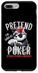 Coque pour iPhone 7 Plus/8 Plus Poker Panda Jeu de cartes à jouer Panda