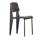 Vitra - Standard, Mörk Ek, Deep black - Ruokapöydän tuolit - Jean Prouvé - Ruskea - Metalli/Puu