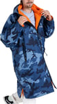 Dryrobe Advance Changing Robe Blue Camo Long Sleeve Waterproof Fleece Swimming