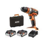 AEG - Perceuse à percussion 18V - 2 batteries 4.0Ah - 1 chargeur BSB18C2XLI-402CA