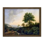 Artery8 Francois Roos View In The Harz Mountains Painting Artwork Framed Wall Art Print 18X24 Inch