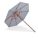 Fritz Hansen - Messina Umbrella Ø270, Dark Blue Stripes - Aurinkovarjo - Skagerak Design Team