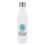 World's Best Van Man Double Wall Water Bottle Funny Favourite Courier Driver