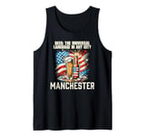 Beer The Universal Language in Any City Manchester Tank Top