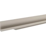 Accuride 100005577 Barre de poignée effet acier inoxydable Schüco Grande poignée de porte d'armoire 595 mm, barre profilée à fraiser pour façades de meubles en aluminium, 595 mm