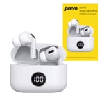 PREVO M10 Active Noise Cancelling TWS Earbuds, Bluetooth 5.3, Automati