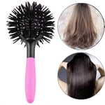 Brosse à Bille 3D à Boucler Cheveux Ricci Ondulés Rond Point Esthétique Peau