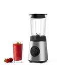 Electrolux Create 4 Mixeur compact E4CB1-6ST, pichet en verre de 600 ml, 2 bouteilles supplémentaires à emporter, 2 vitesses, 350 W, inox