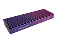 LC Power LC-M2-C-MULTI-4 - Förvaringslåda - M.2 - M.2 Card (PCIe NVMe & SATA) - USB 3.2 (Gen 2x1) - lila, violett