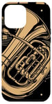 Coque pour iPhone 12 Pro Max Keeping It Low Key Funny Tuba Instrument de musique Tuba Player