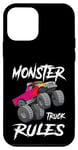 Coque pour iPhone 12 mini Monster Truck règne sur les courses tout-terrain pour les amateurs de sports extrêmes