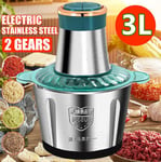 Electric Meat Grinder Mincer Mixer Blender Food Chopper Processor Blenders 3L