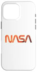 Coque pour iPhone 16 Pro Max Logo rétro de la NASA Mars Worm Patch Space Exploration Graphic