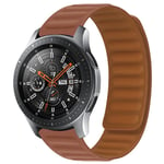 Samsung Galaxy Watch 46mm Armband i silikon med magnetstängning, brun