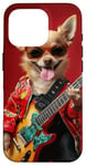 iPhone 16 Pro Chihuahua Dog lovers Rock music Cute pets Pet Fun Case