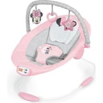 DISNEY BABY Transat Minnie Jolie en Rose, Cale tete ergonomique amovible, Vib...