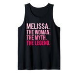 Melissa The Woman The Myth The Legend Funny Valentine's Day Tank Top