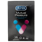 Durex Mutual Pleasure Condoms, 16 pieces