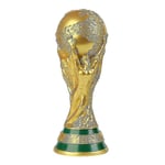 VM-fotboll Fotboll Qatar 2022 Guld Trophy Sportminne Replika Fotbollsfans Present 36cm