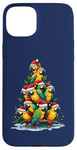 Coque pour iPhone 15 Plus Parrot Christmas Tree Funny Polly Holiday