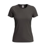 Stedman Classic Women T-shirt Mörkbrun bomull Small Dam